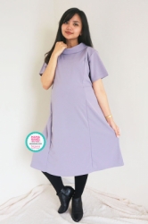Dress Hamil Menyusui Turtle Neck Korean Style   DRO 823 13  large